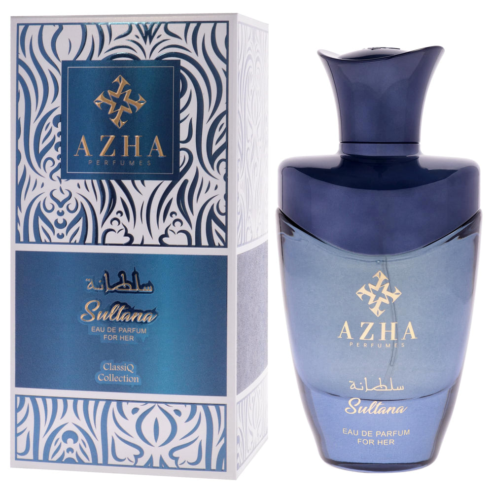 Azha Sultana spray action, easy application to pulse points.