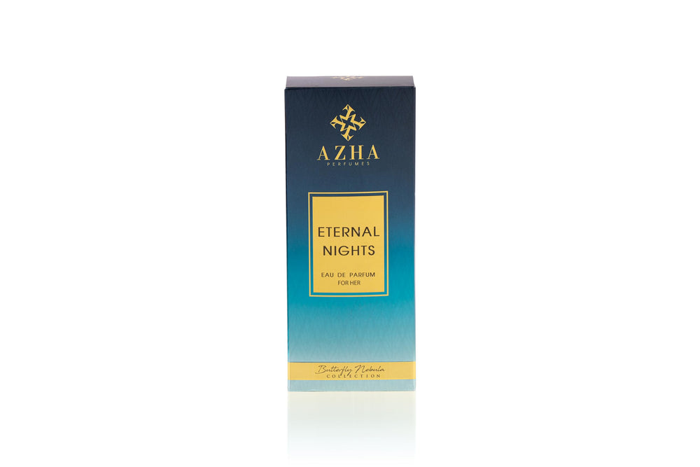 Luxurious outer box of Eternal Nights EDP enhances gifting appeal
