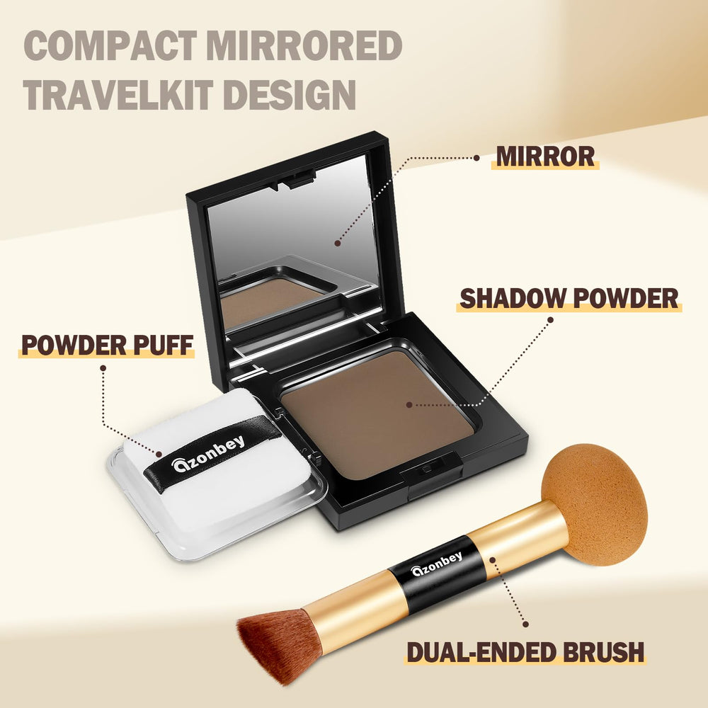 Azonbey hairline powder with makeup brush for easy application.