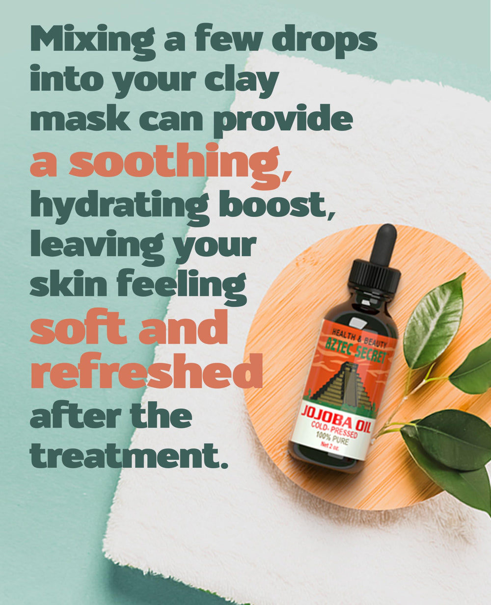 Aztec Secret Jojoba Oil dropper pour captures easy application for daily hydration.