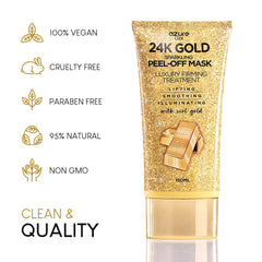 Mask removes impurities and oil from pores in this close-up