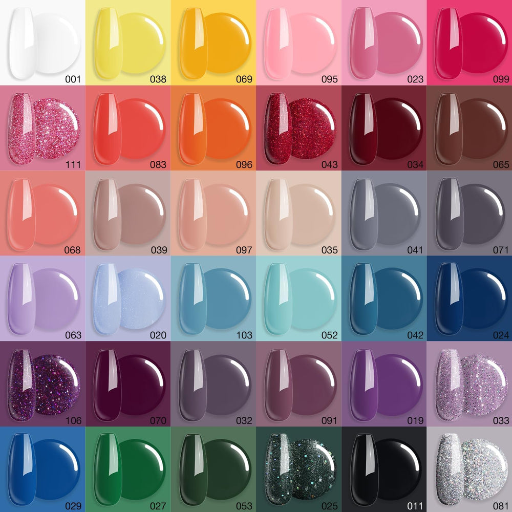 AzureBeauty 36-color dip powder—wide shade range for versatile nail art