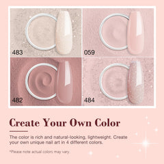 AZUREBEAUTY base/top/activator bottles for efficient layering