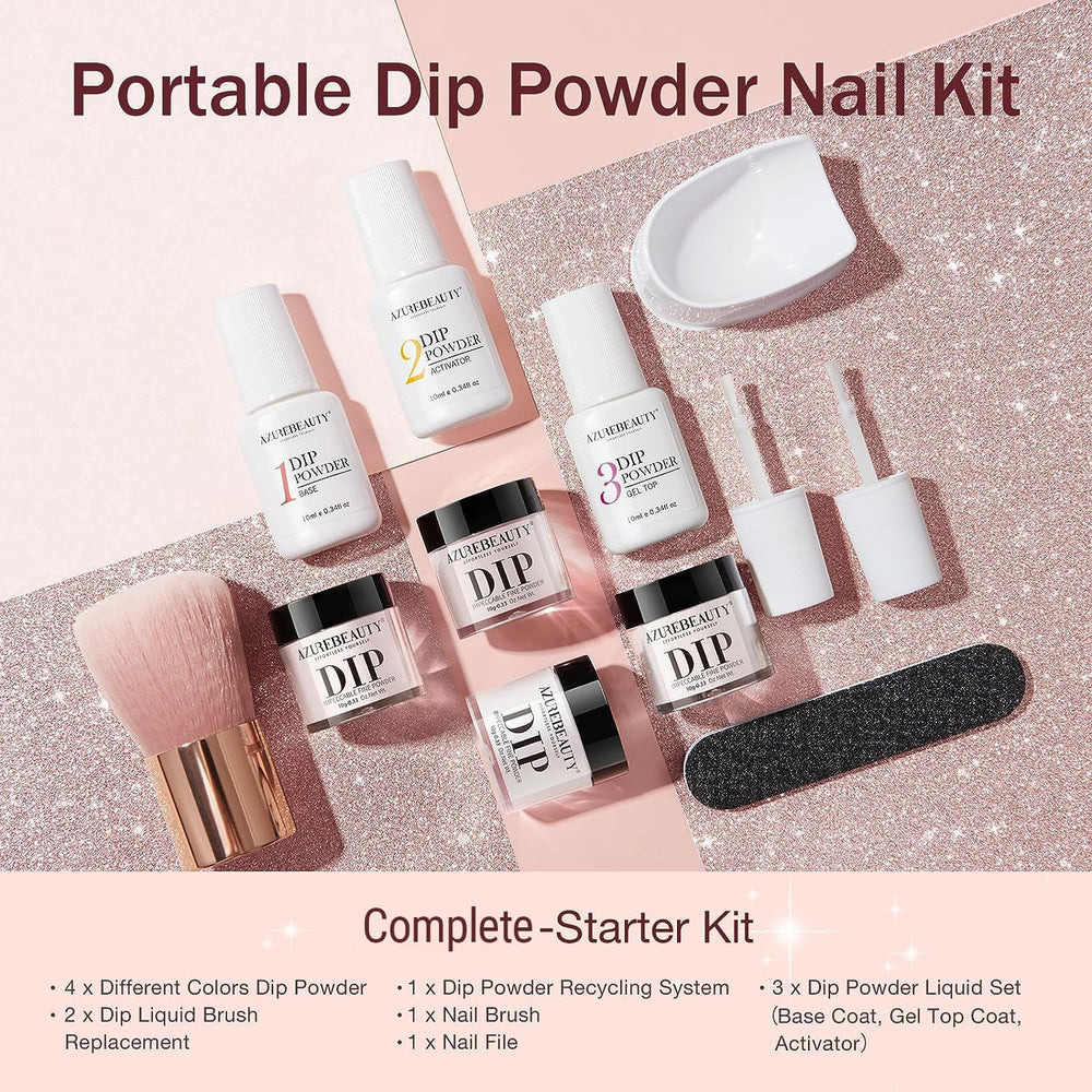 Brown dip powder for warm, versatile nail art