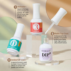 AzureBeauty chip-resistant gloss finish offering extended wear.