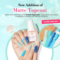 AZUREBEAUTY Dip Nails powders close-up showing rich pigment and shine