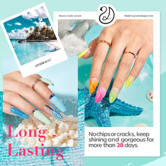 AZUREBEAUTY Dip Nails liquid set close-up: base, activator, top coats for strong adhesion