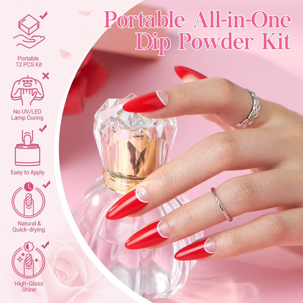 AZUREBEAUTY Recycling Tray with base and top coat displayed for all-in-one dipping kit