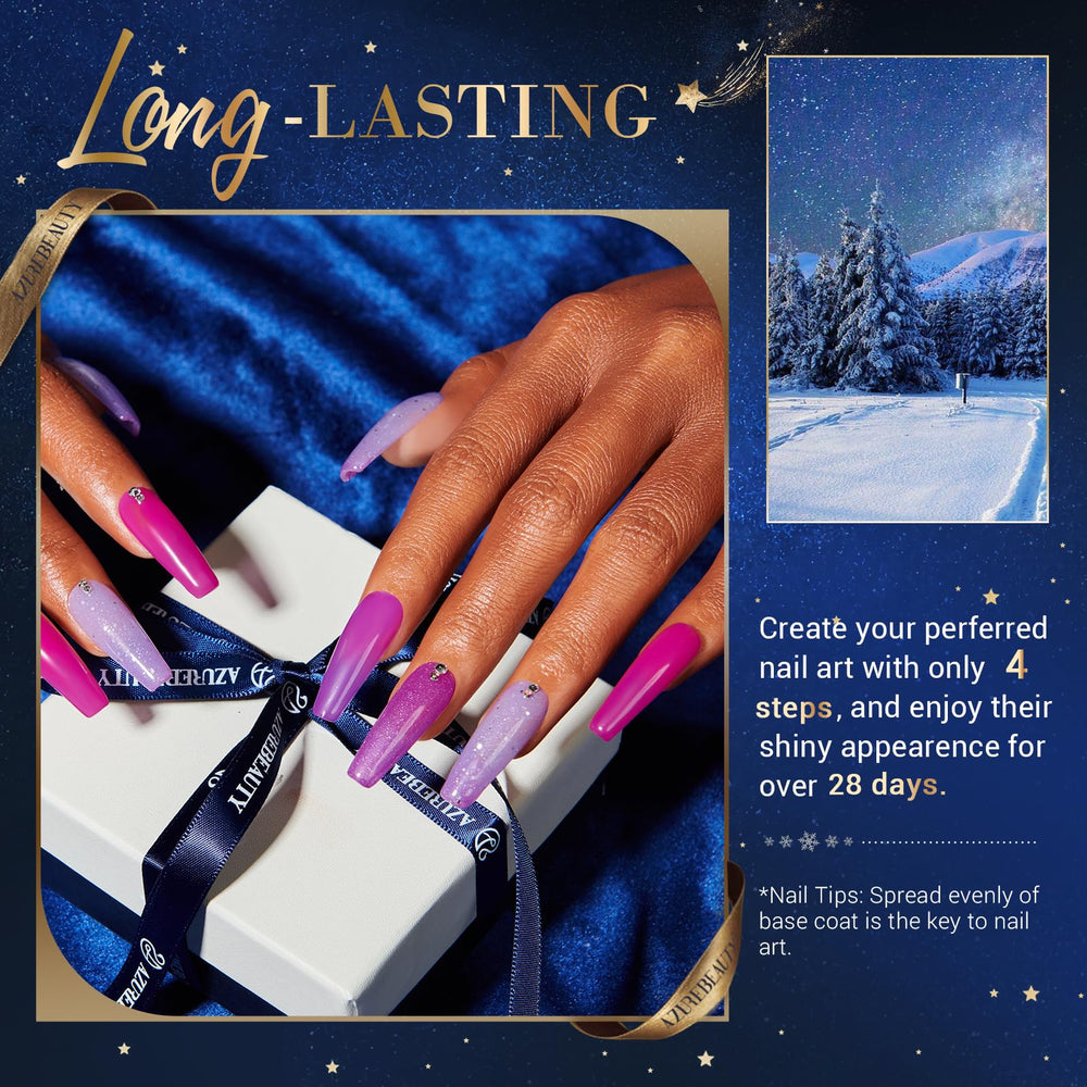 AZUREBEAUTY base coat in the kit ensuring smooth foundation
