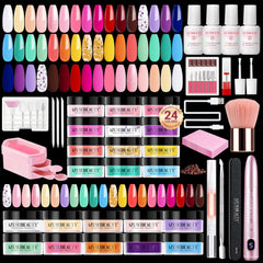 AZUREBEAUTY dip powder kit with 24 colors for at-home manicures