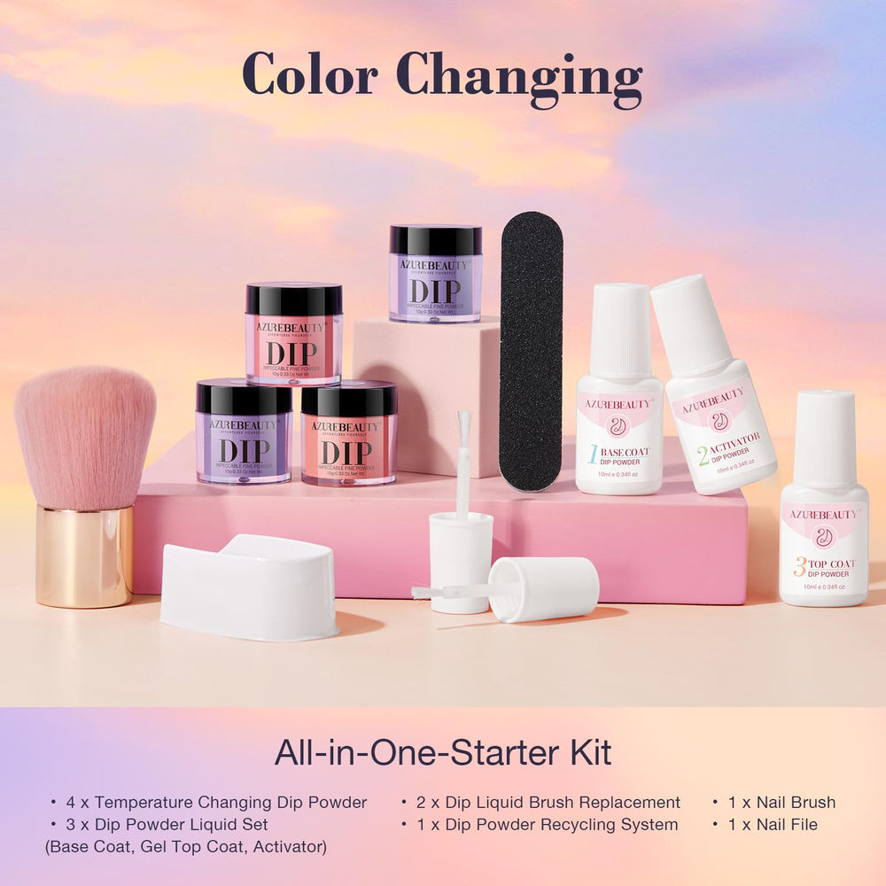 AzureBeauty activator bottle for fast-set finish and longevity.