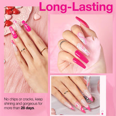 AZUREBEAUTY light pink powder shows subtle glossy finish on nails