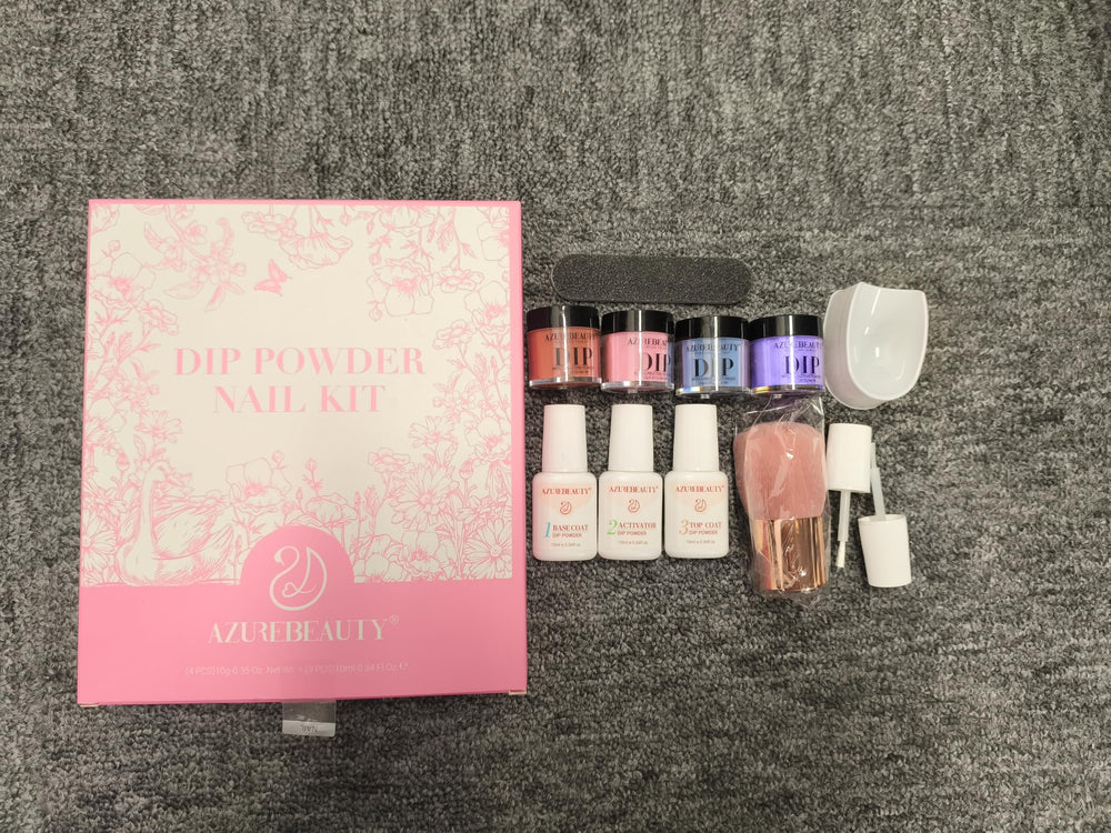 AzureBeauty nail brush for precise powder application and smoothing.