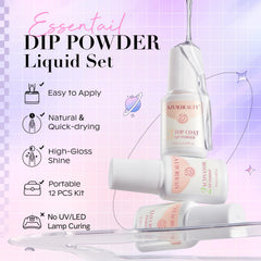 AZUREBEAUTY lavender dip powder for pastel nails