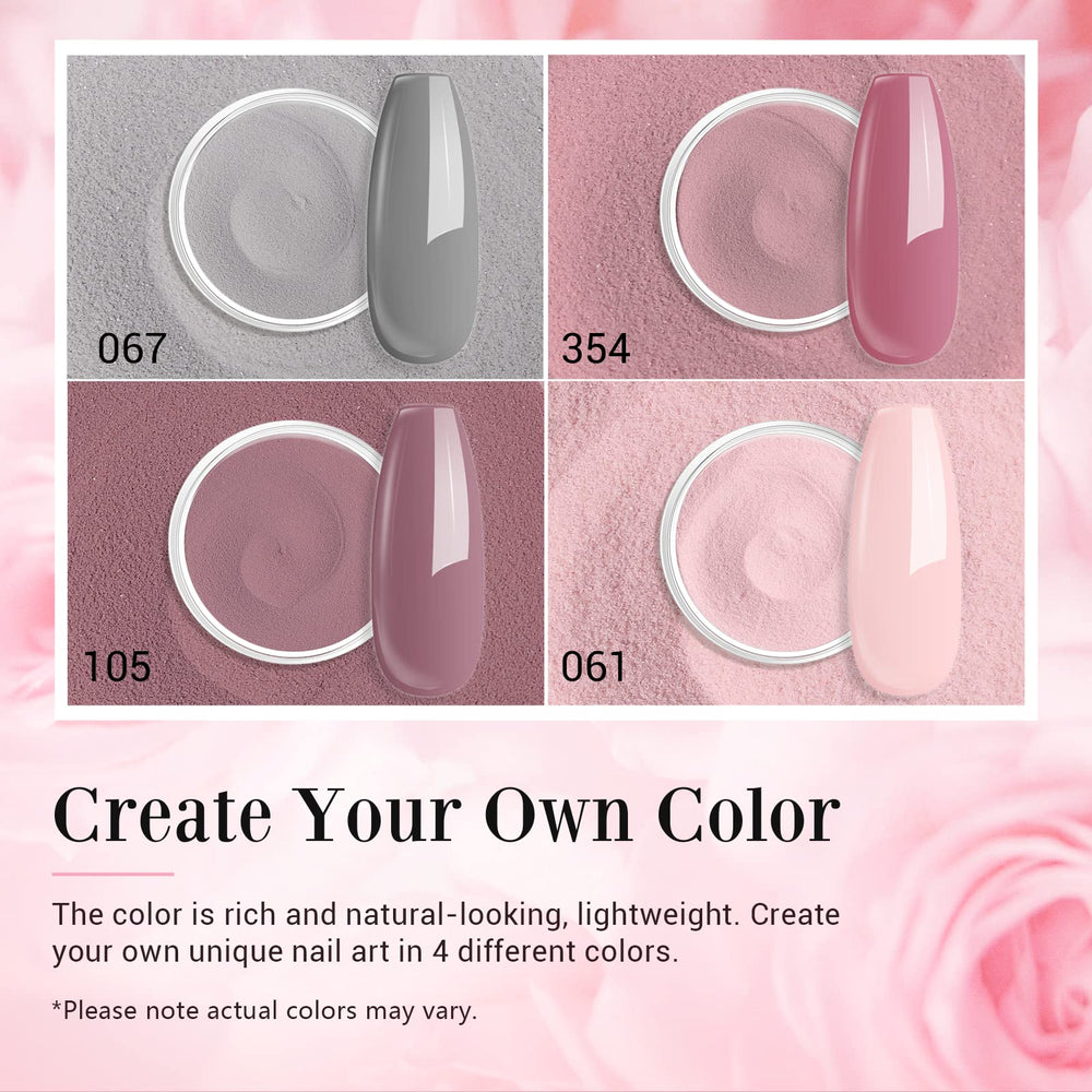 AZUREBEAUTY Dip Powder Pink for natural-looking nails with lasting shine.