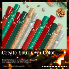 AzureBeauty red glitter dip powder for bold holiday nails