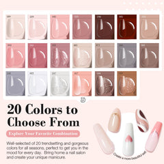 AZUREBEAUTY dip kit finish with a shiny, salon-like gloss