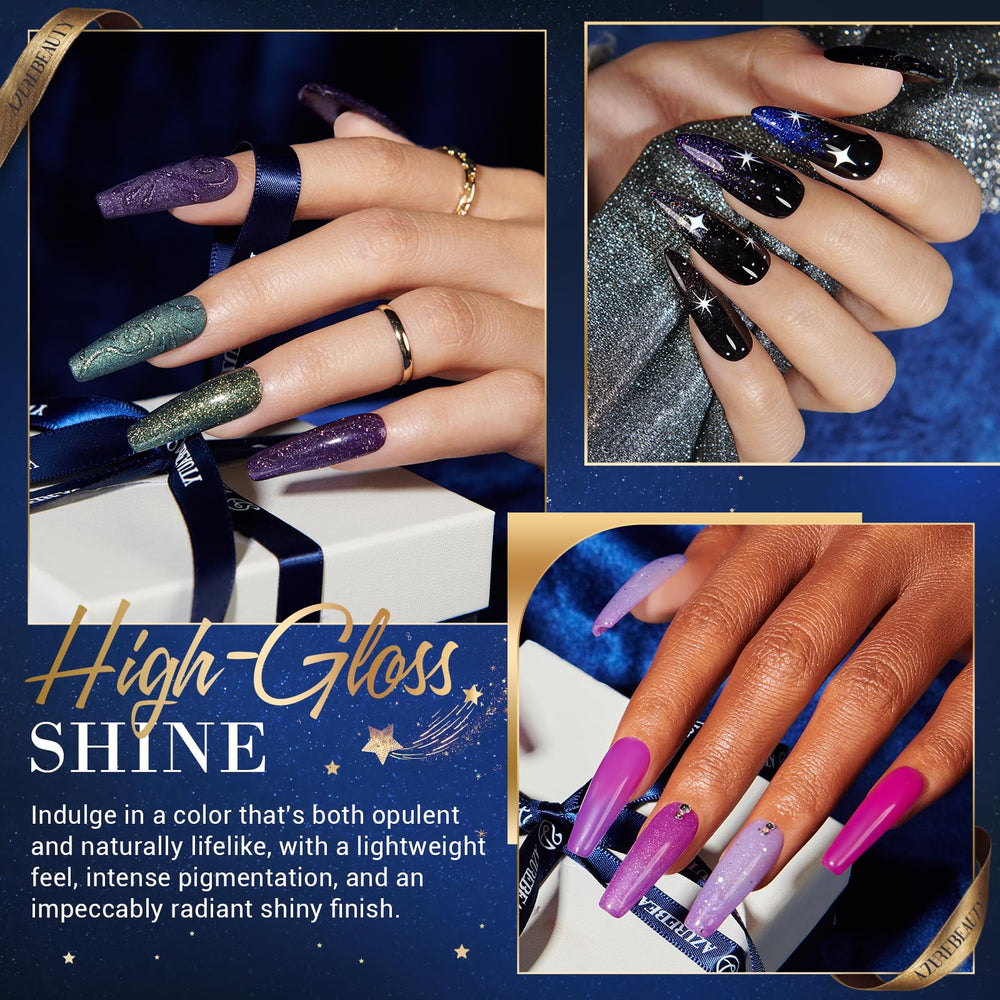 AZUREBEAUTY top coat adds shine and protection for gloss finish