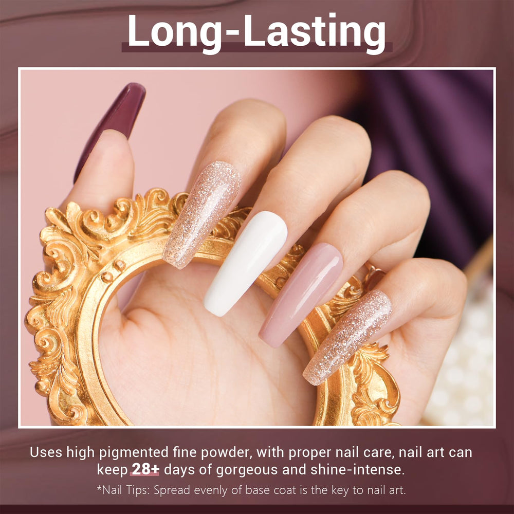 AzureBeauty dip tray and nail brush for precise, mess-free application