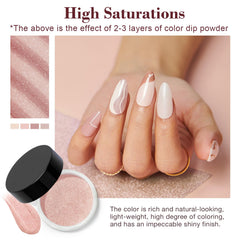 Glitter dip powder adds subtle festive shine for nails