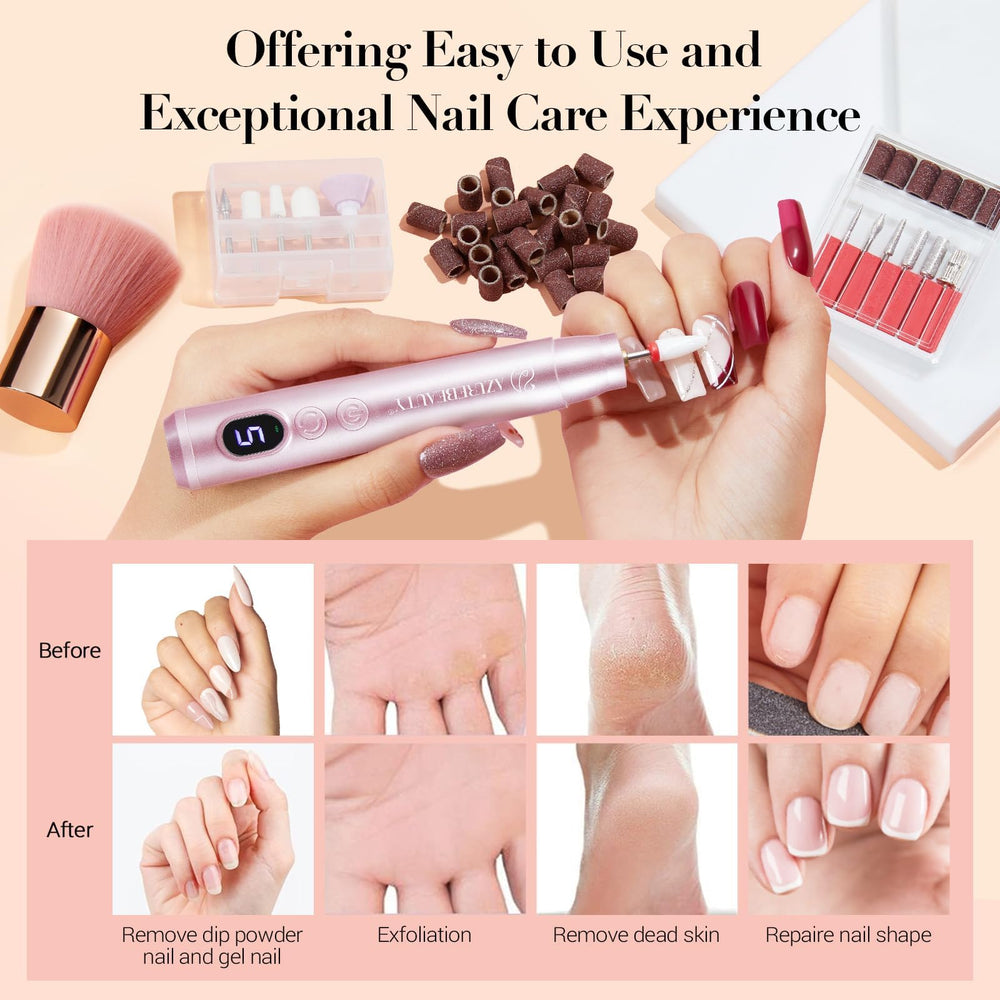 AzureBeauty 11 drill bits for filing and shaping nails