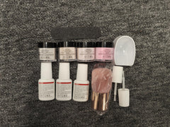 AZUREBEAUTY nail file and brushes included for nail prep before dipping