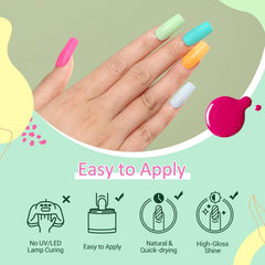 AzureBeauty nail sticks and orangewood sticks for shade testing