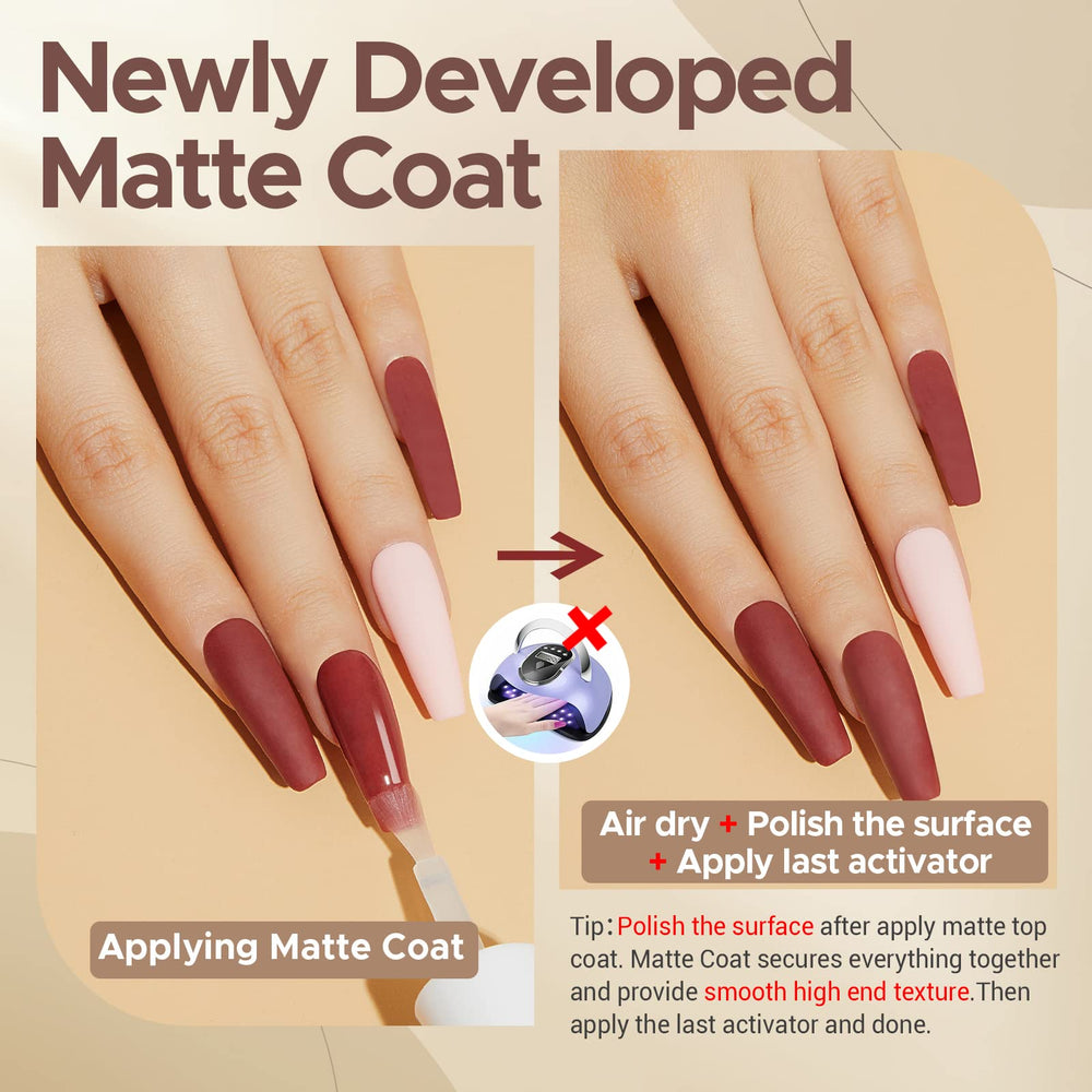 AzureBeauty natural formula highlights nail-friendly, toxin-free ingredients.