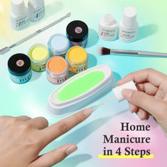 AZUREBEAUTY no-lamp dry process enables easy at-home manicures