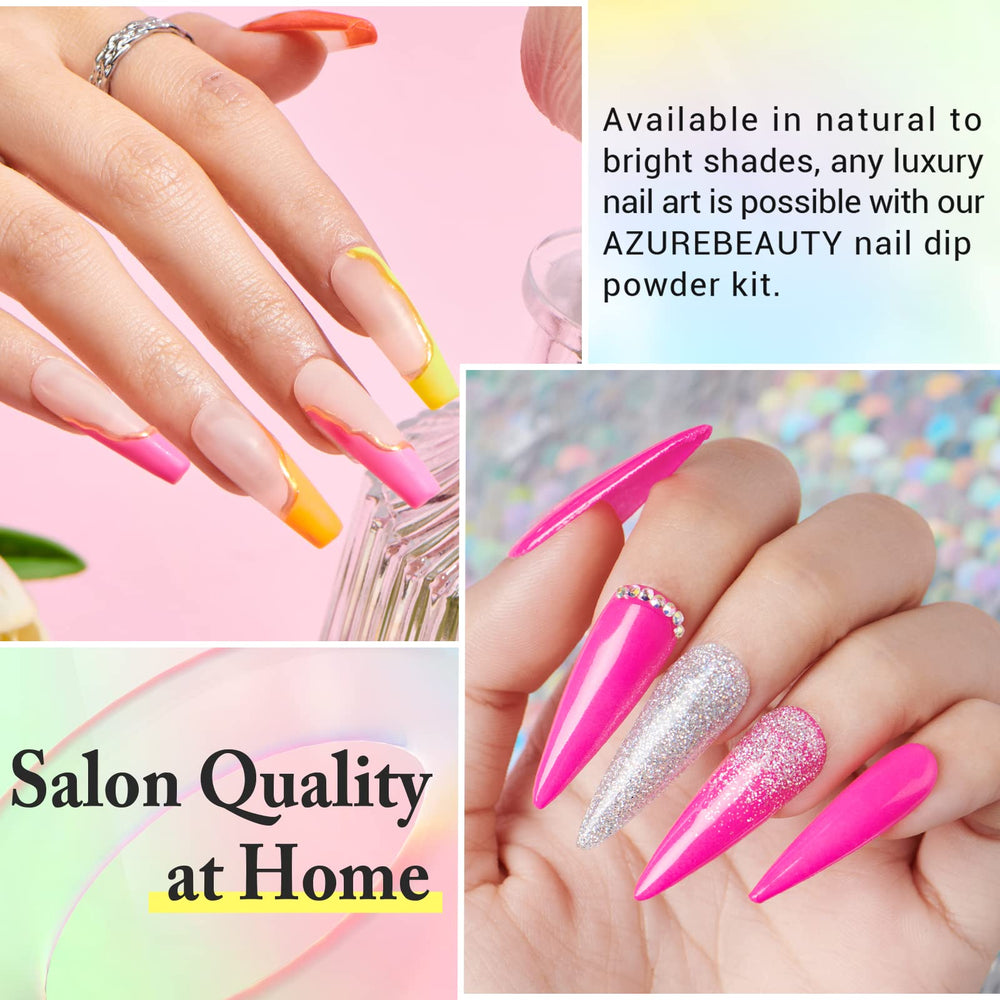 AZUREBEAUTY professional tools close-up for precise dip nail application