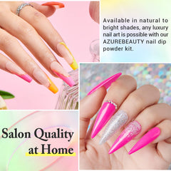 AZUREBEAUTY professional tools close-up for precise dip nail application