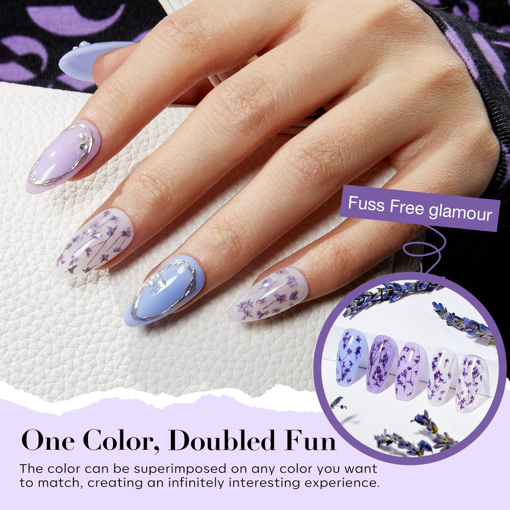 AZUREBEAUTY Purple Twilight Bloom top coat for a glossy, durable finish