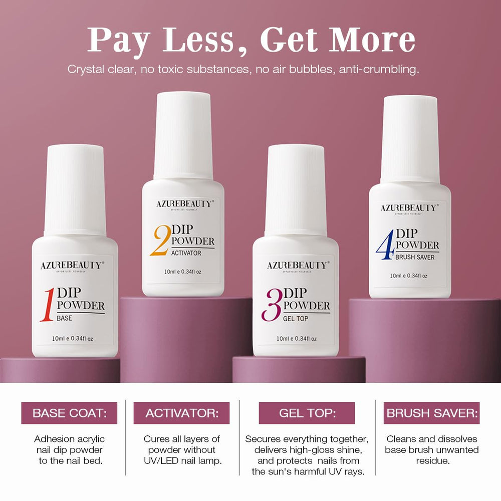 AzureBeauty ideal for weddings and parties with flawless nail color.