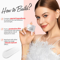 AZUREBEAUTY white dip powder 28g jar for opaque coverage