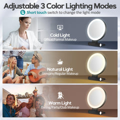 B Beauty Planet magnifying mirror 30x side for precise grooming tasks.