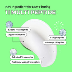 b-clinicx 11 peptides graphic highlights powerful ingredients for skin support.