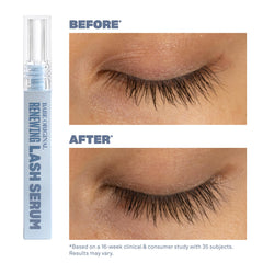 BABE ORIGINAL Renewing Lash Serum applicator wand for precise lash-line application.