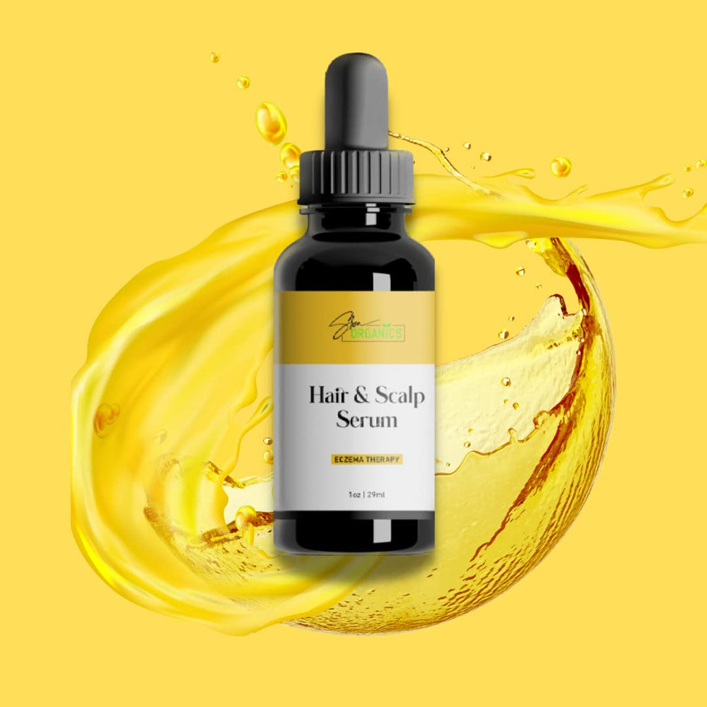 Baby Shea Organics gentle scalp care after use for cradle cap comfort.