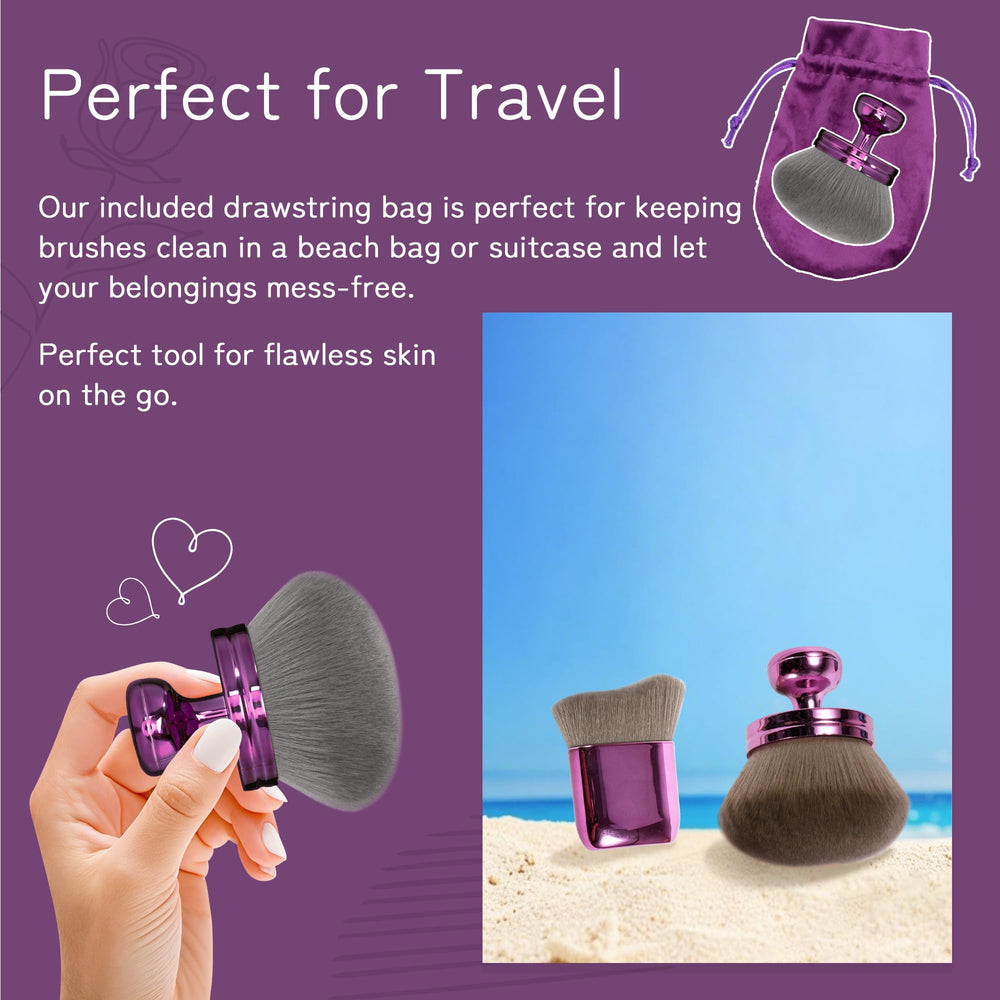 BABYSHEEP vegan bristles evenly distribute product for flawless coverage