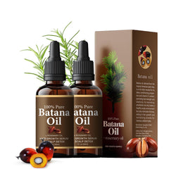 BACIOKIS Batana Oil with Rosemary bottle closeup shows nourishing hydration for hair