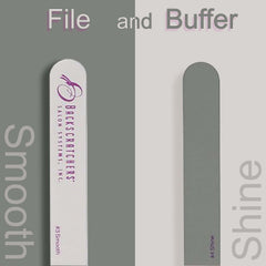 Backscratchers 2+2 file and buffer side view highlights grip and curved profile