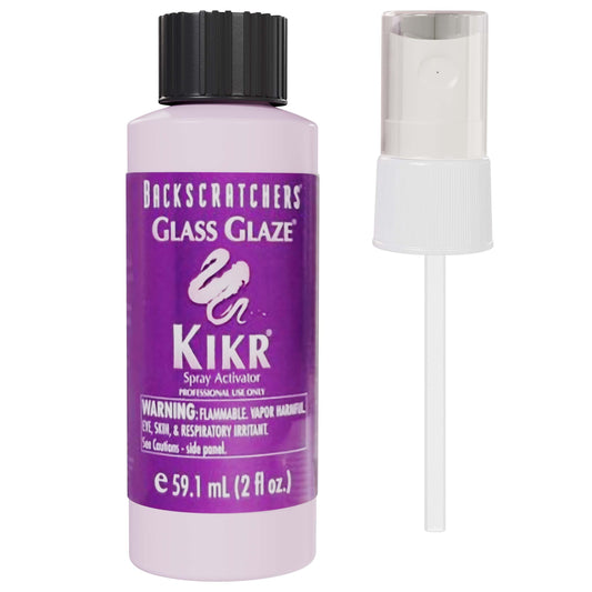 Backscratchers Kikr Activator bottle pour shows quick resin activation for wraps.