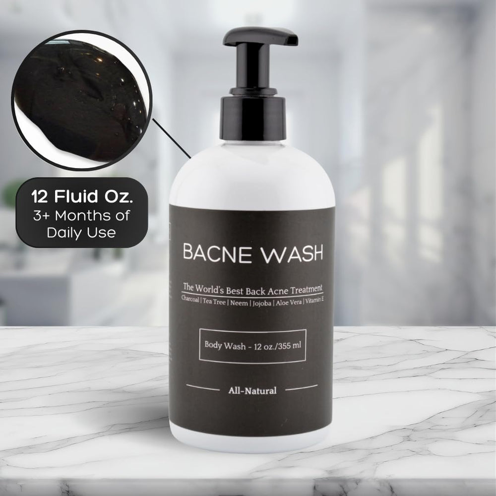 Bacne Bar Bacne Wash tea tree oil balance supports clear, refreshed skin.
