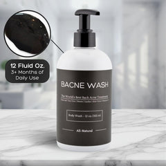 Bacne Bar Bacne Wash tea tree oil balance supports clear, refreshed skin.