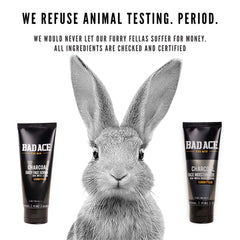 Bad Ace Daily Application demonstrates easy rub-in for fast absorption.