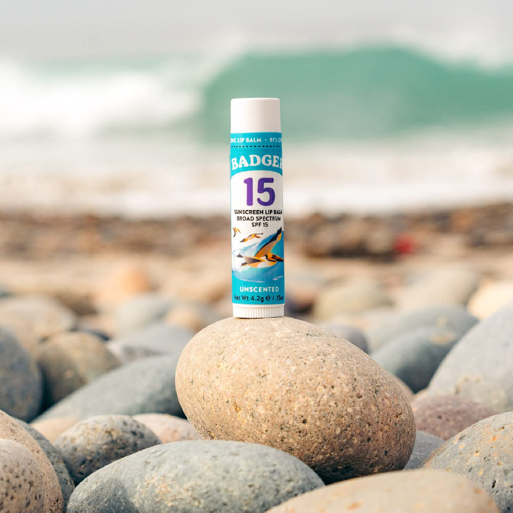 USA-made Badger lip care from a women-owned company emphasizing sustainability.