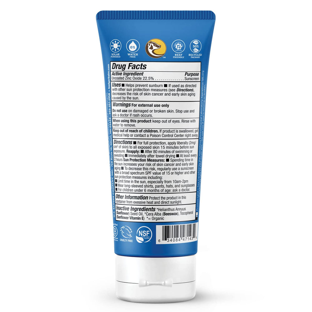 Badger unscented mineral sunscreen bottle ideal for sensitive skin