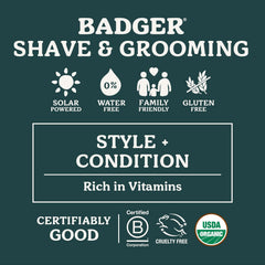 Textured hairstyle achieved with Badger pomade for flexible hold