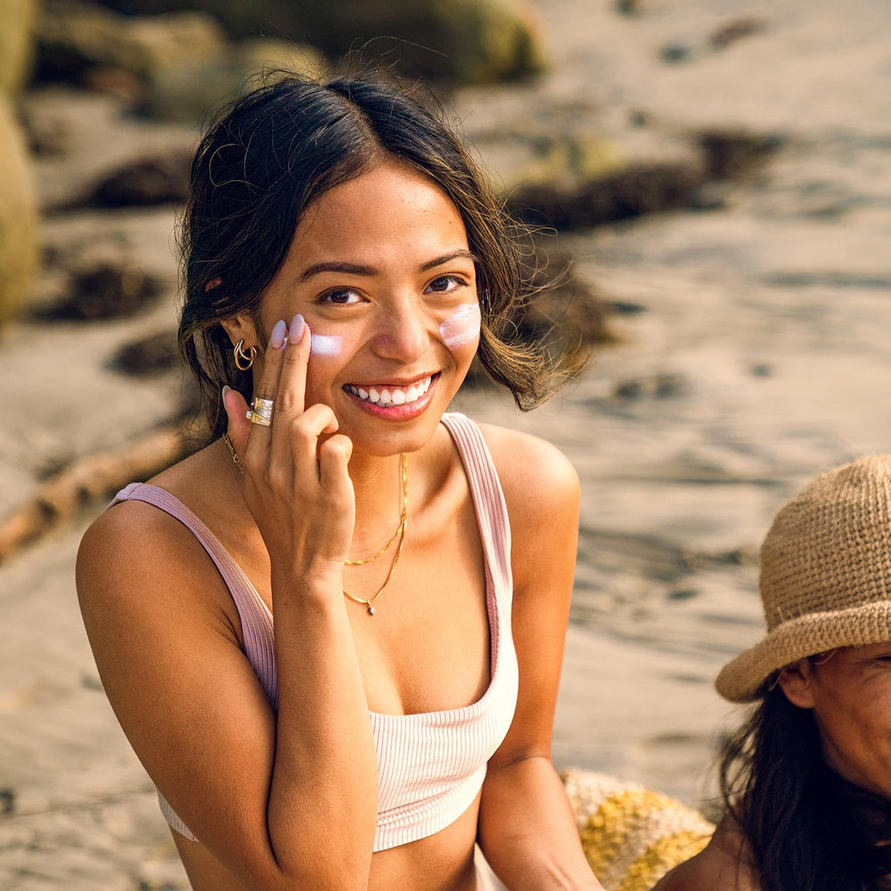 Badger sunscreen in a PCR tube highlighting eco-friendly packaging