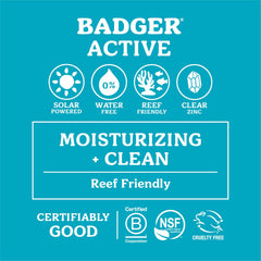 Unscented travel-size Badger lip balm ready for on-the-go use.